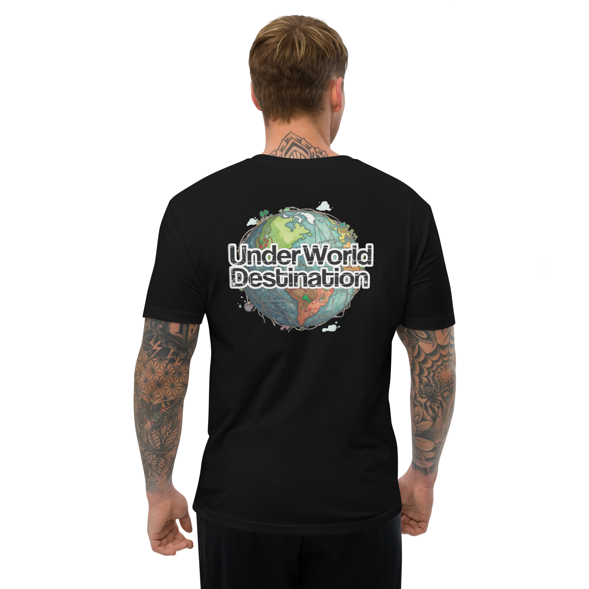 T-shirt nera slim UnderWorld