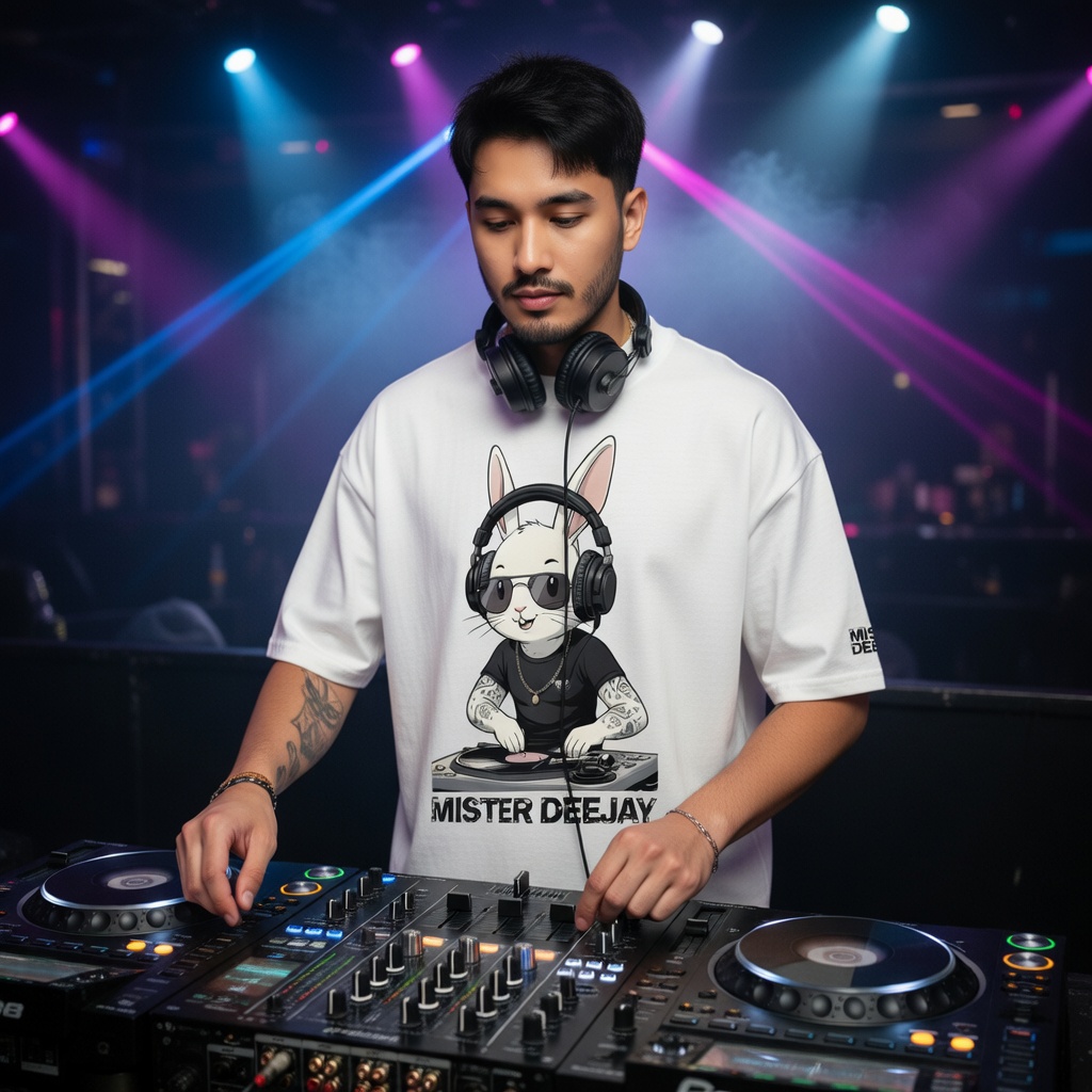 Bunny Dj Oversize t-shirt