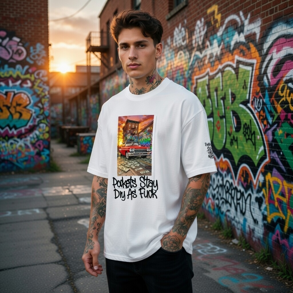 Pockets stay oversized t-shirt