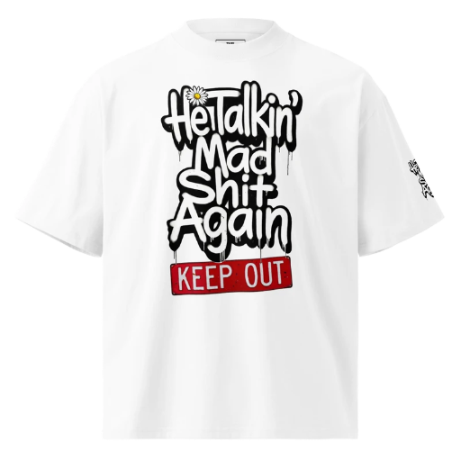 Talking oversized t-shirt