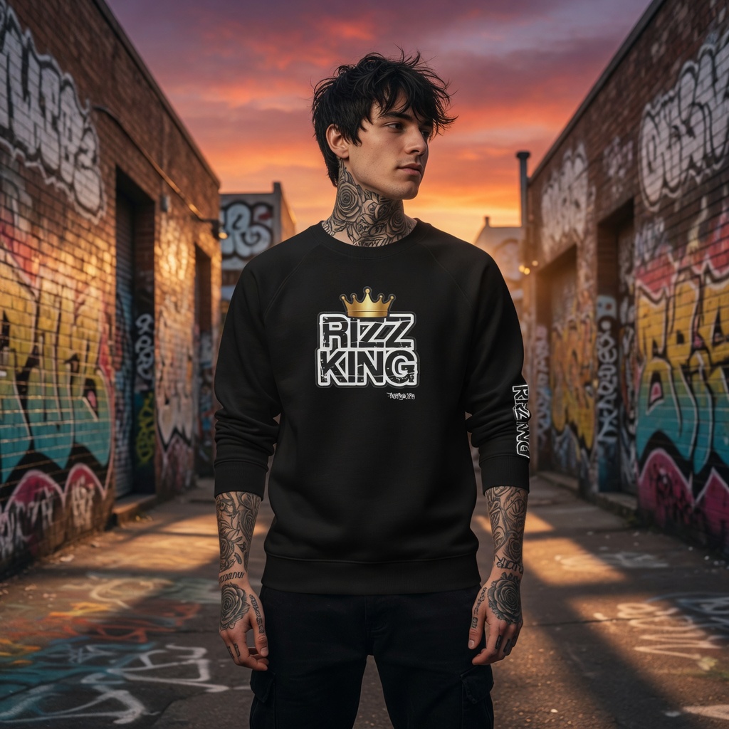 Rizz organic raglan sweatshirt