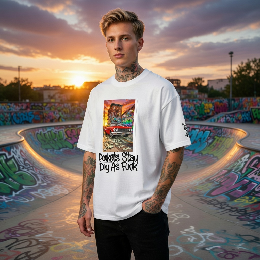 Pockets stay oversized t-shirt