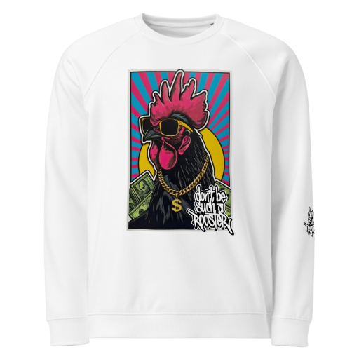 Rooster organic raglan sweatshirt