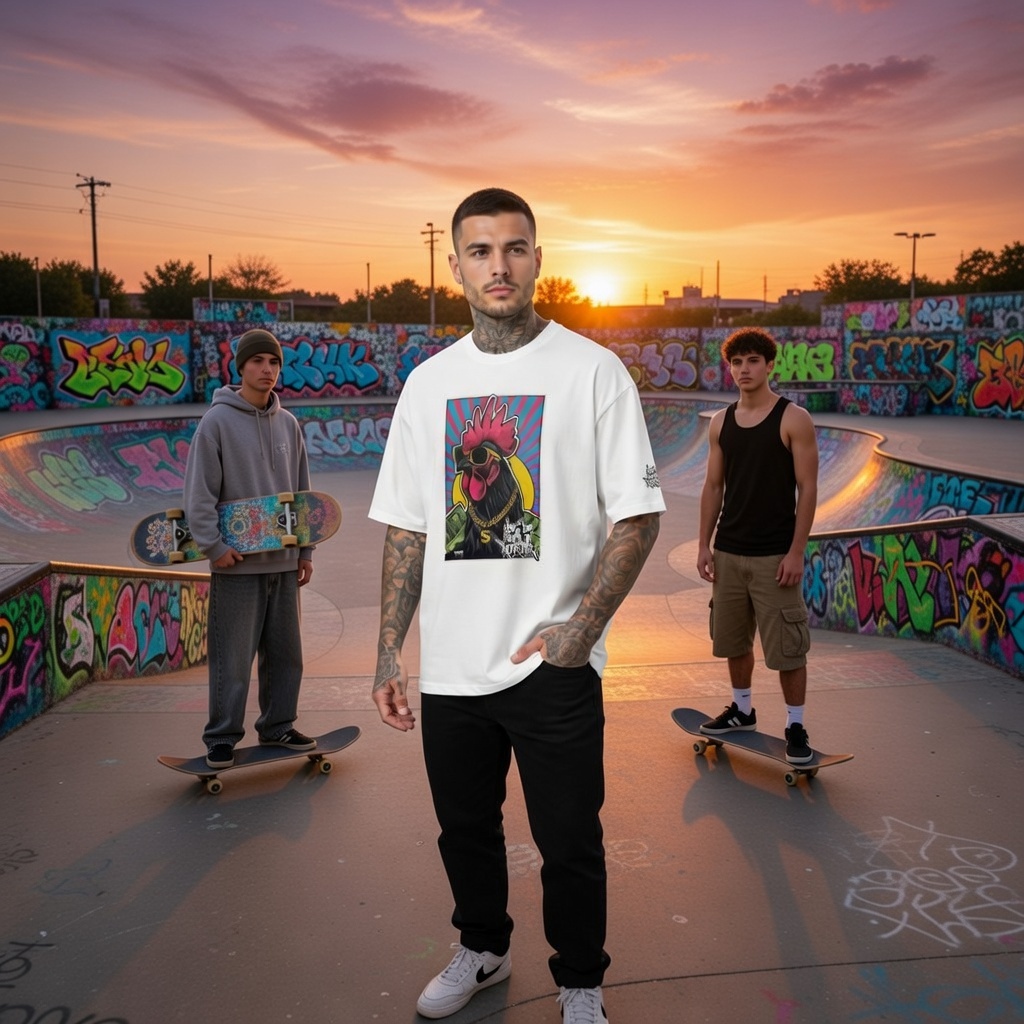 T-shirt Gallina Hip-Hop