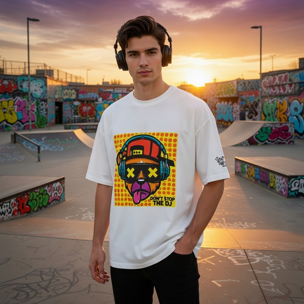 Don't Stop oversized t-shirt