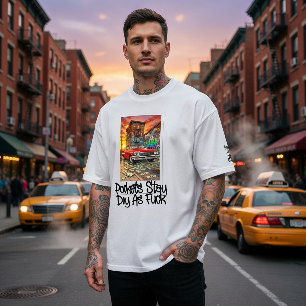 Pockets stay oversized t-shirt