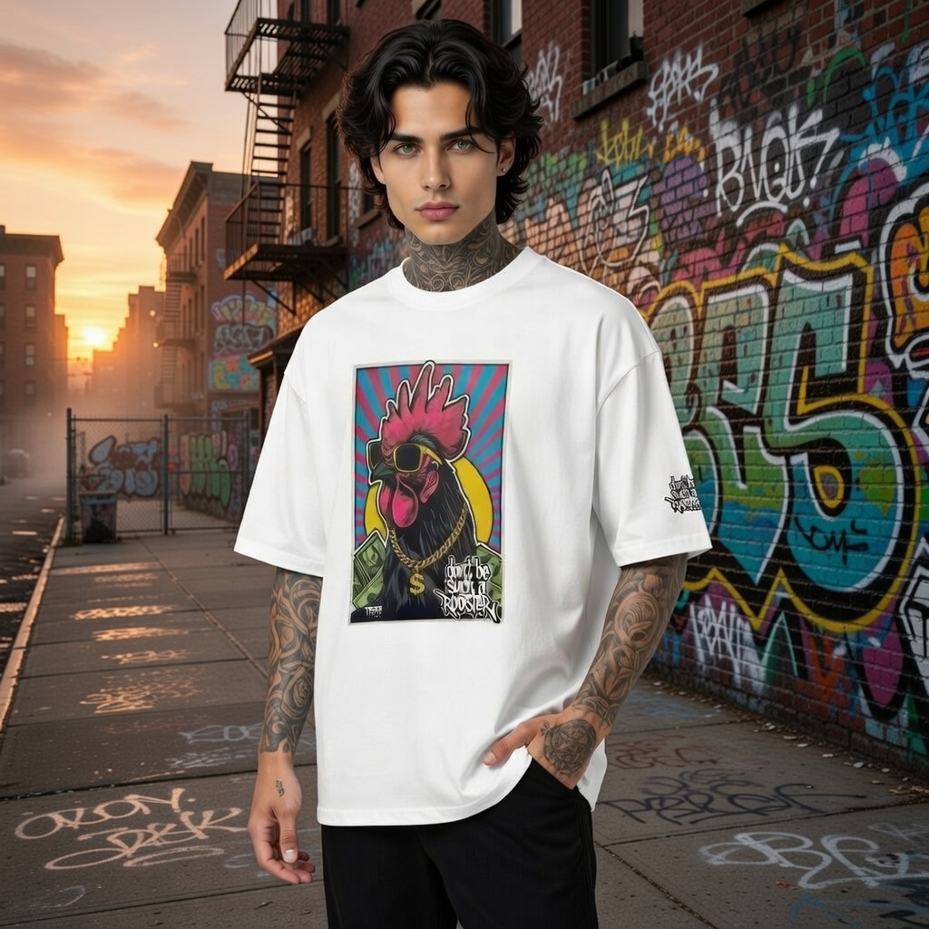 T-shirt Gallina Hip-Hop