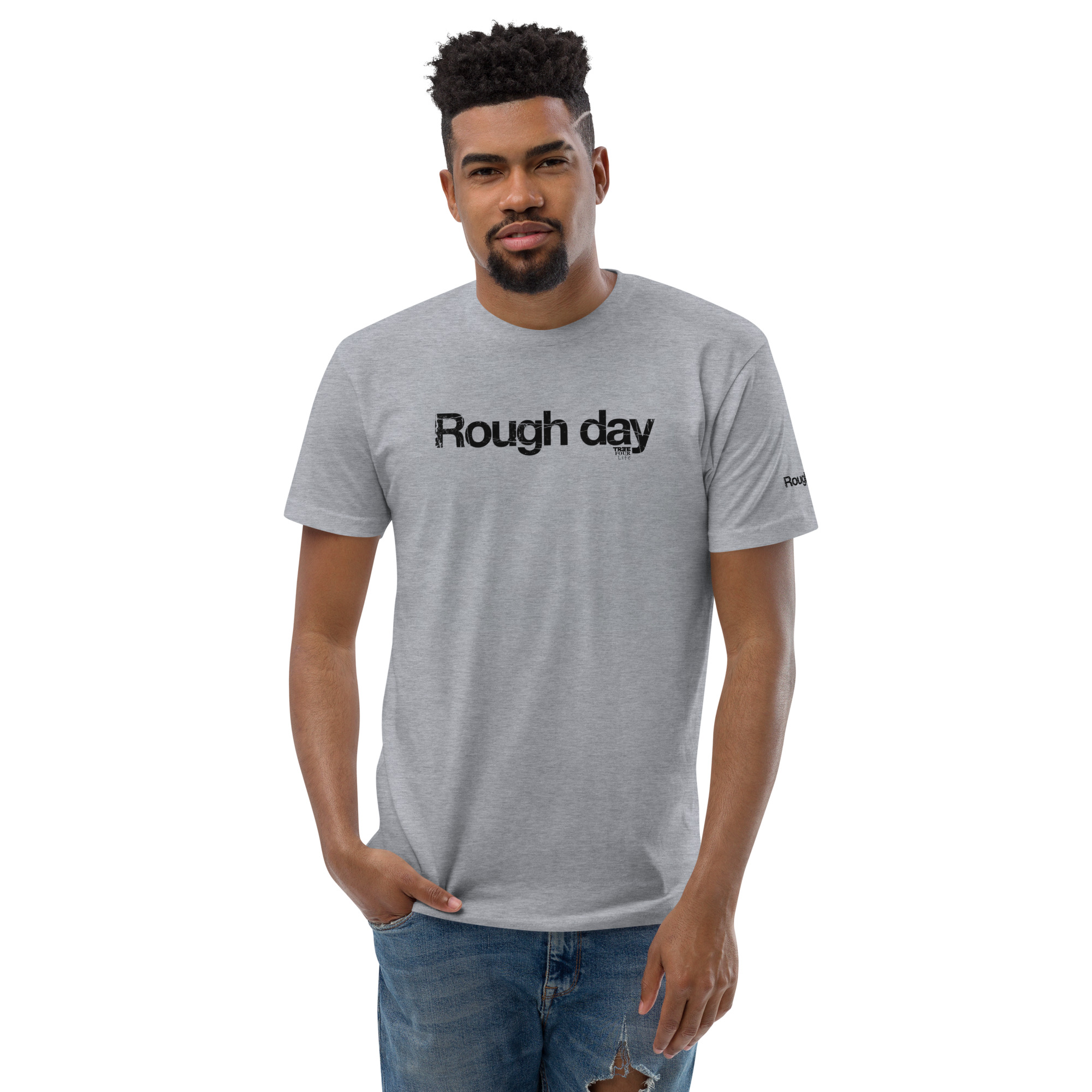 Rough slim T-shirt