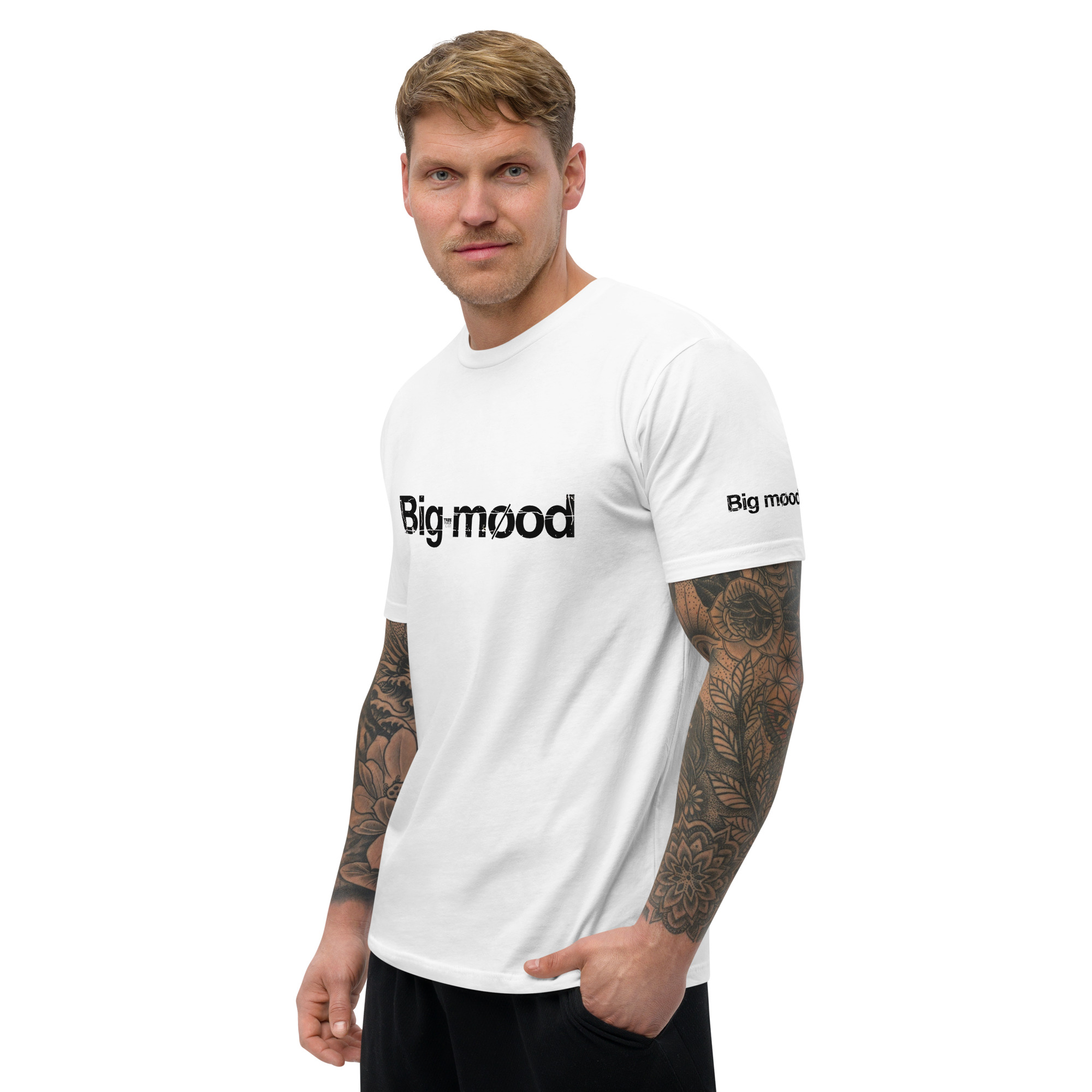 BigMood white slim T-shirt