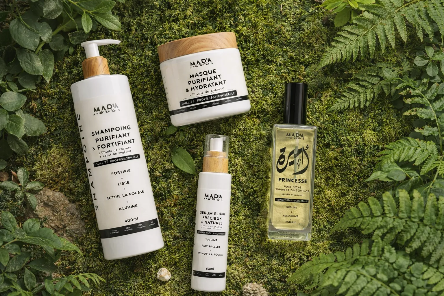 Kit Premium - Routine Complète au chanvre + Huile Sèche Parfumée | Mar'a cosmetics
