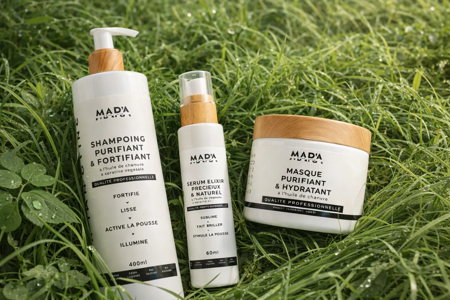 Kit Soins Complet - Routine Cheveux Huile de Chanvre | Mar'a Cosmetics