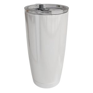 Double Wall Stainless Steel White Brandy Tumbler