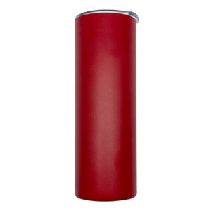 Double Wall Stainless Steel Red Skinny Tumbler