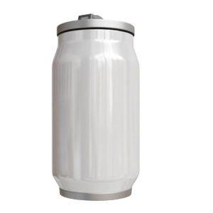 Double Wall Stainless Steel White Can Tumbler