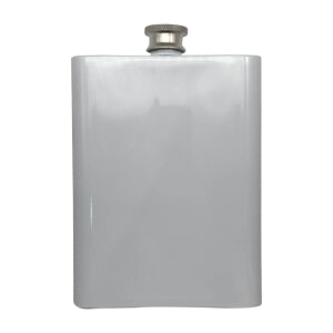 Stainless Steel White  Hip Flask