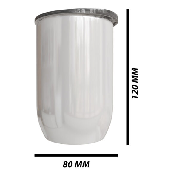 Double Wall Stainless Steel White GinTumbler
