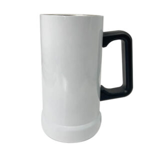 Double Wall Stainless Steel White German Beer Mug