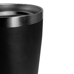 Double Wall Stainless Steel Black Brandy Tumbler