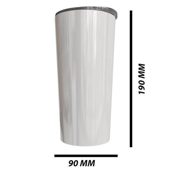 Double Wall Stainless Steel White Rum Tumbler