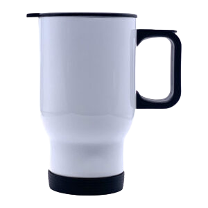 Stainless Steel White Travel Mug