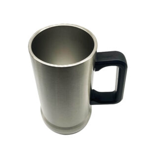 Double Wall Stainless Steel Silver German Beer Mug