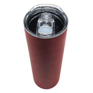 Double Wall Stainless Steel Red Skinny Tumbler