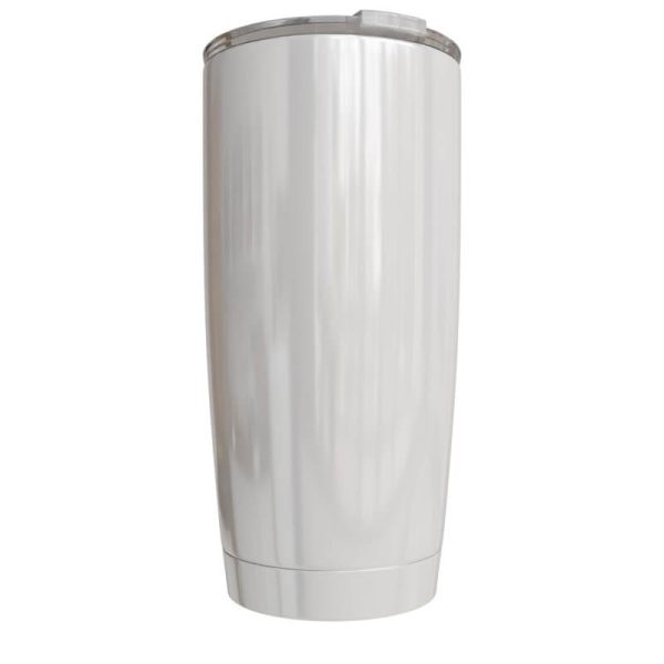 Double Wall Stainless Steel White Brandy Tumbler