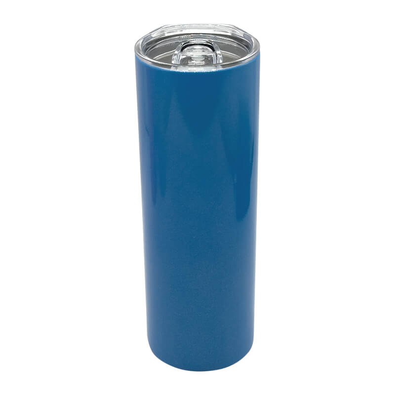 Double Wall Stainless Steel Blue Skinny Tumbler