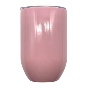 Double Wall Stainless Steel Pink Gin Tumbler