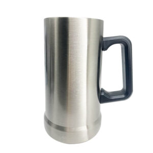Double Wall Stainless Steel Silver German Beer Mug