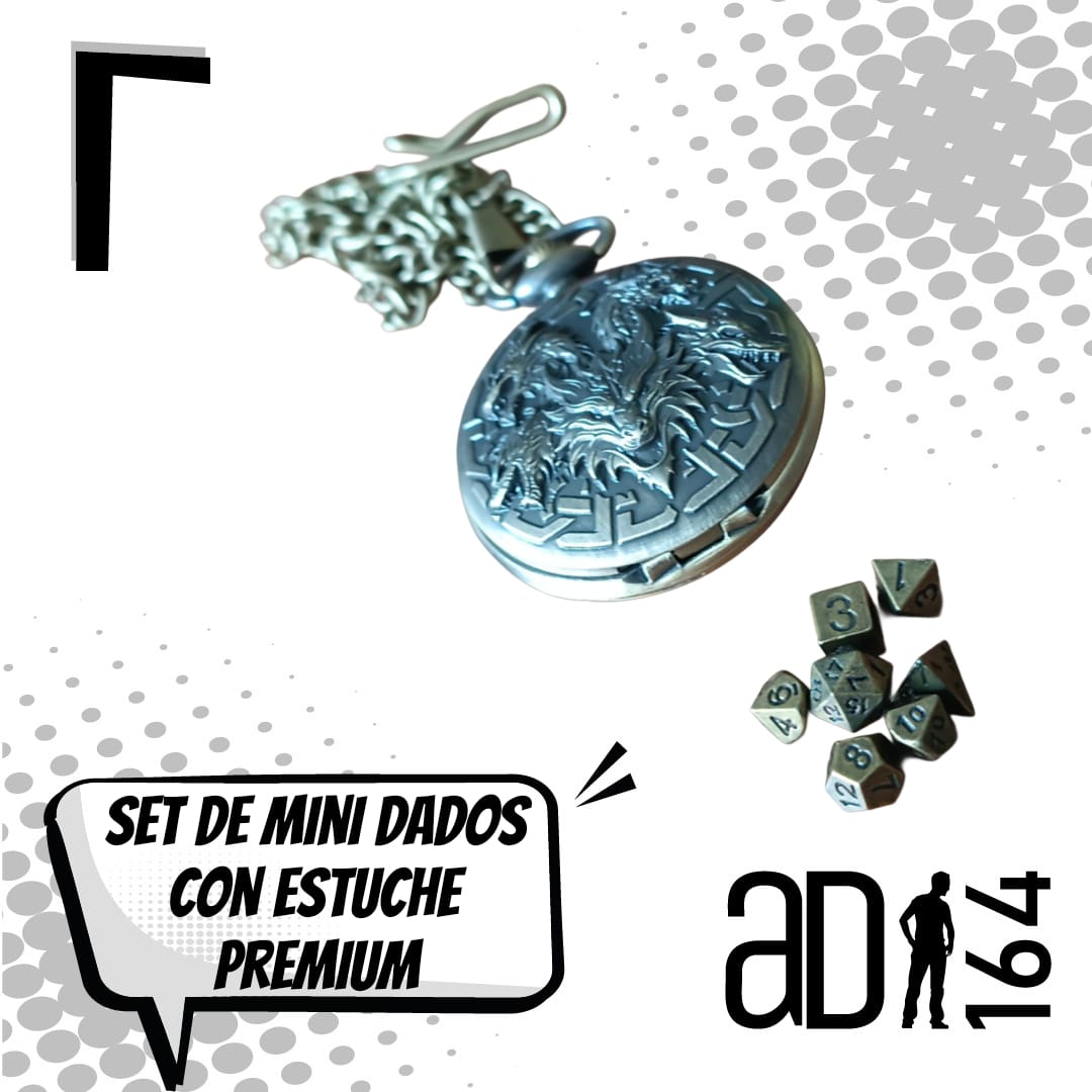 Set  de Dados Mini con Estuche Premium para Juegos de Rol