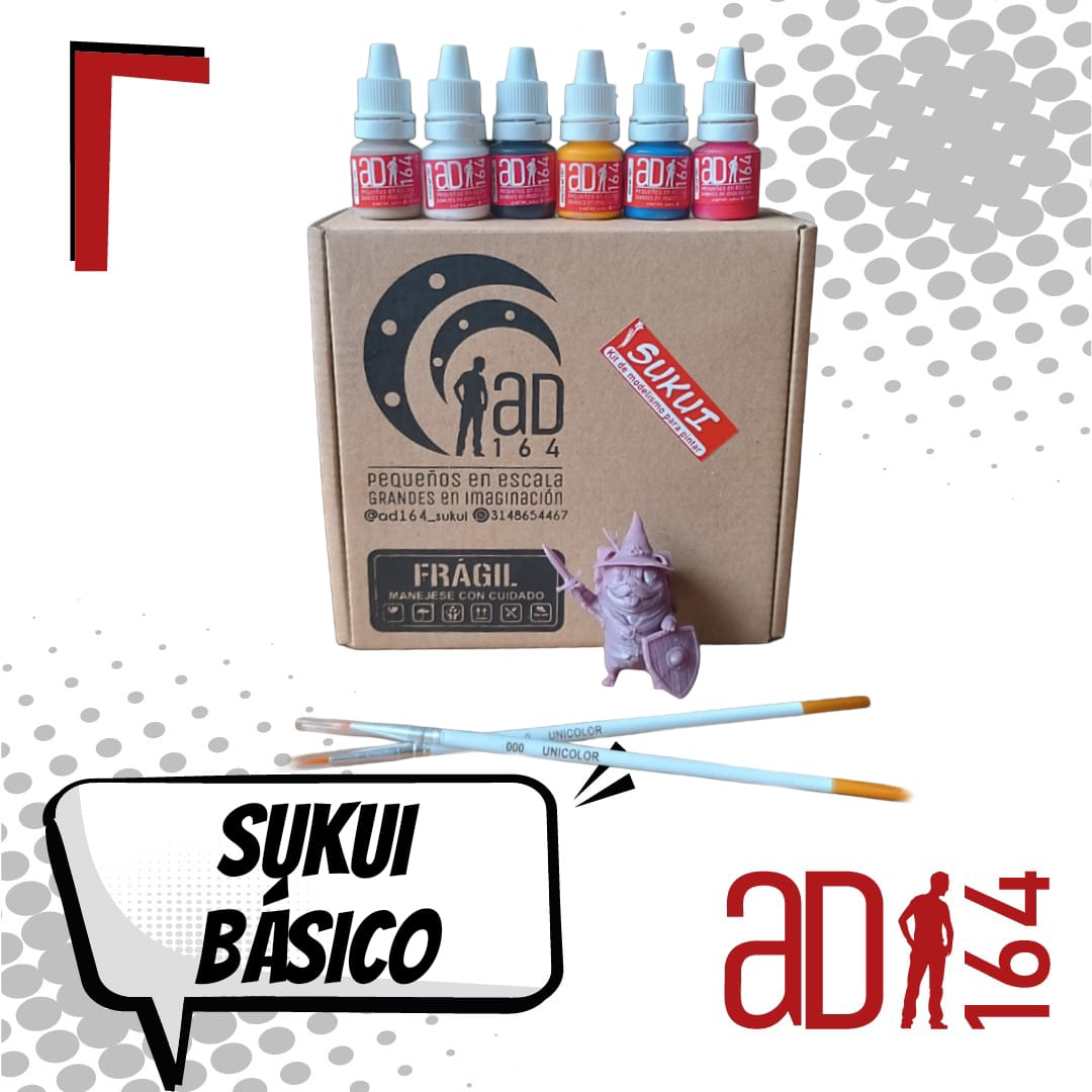 SUKUI BÁSICO: kit para pintar figuras minis
