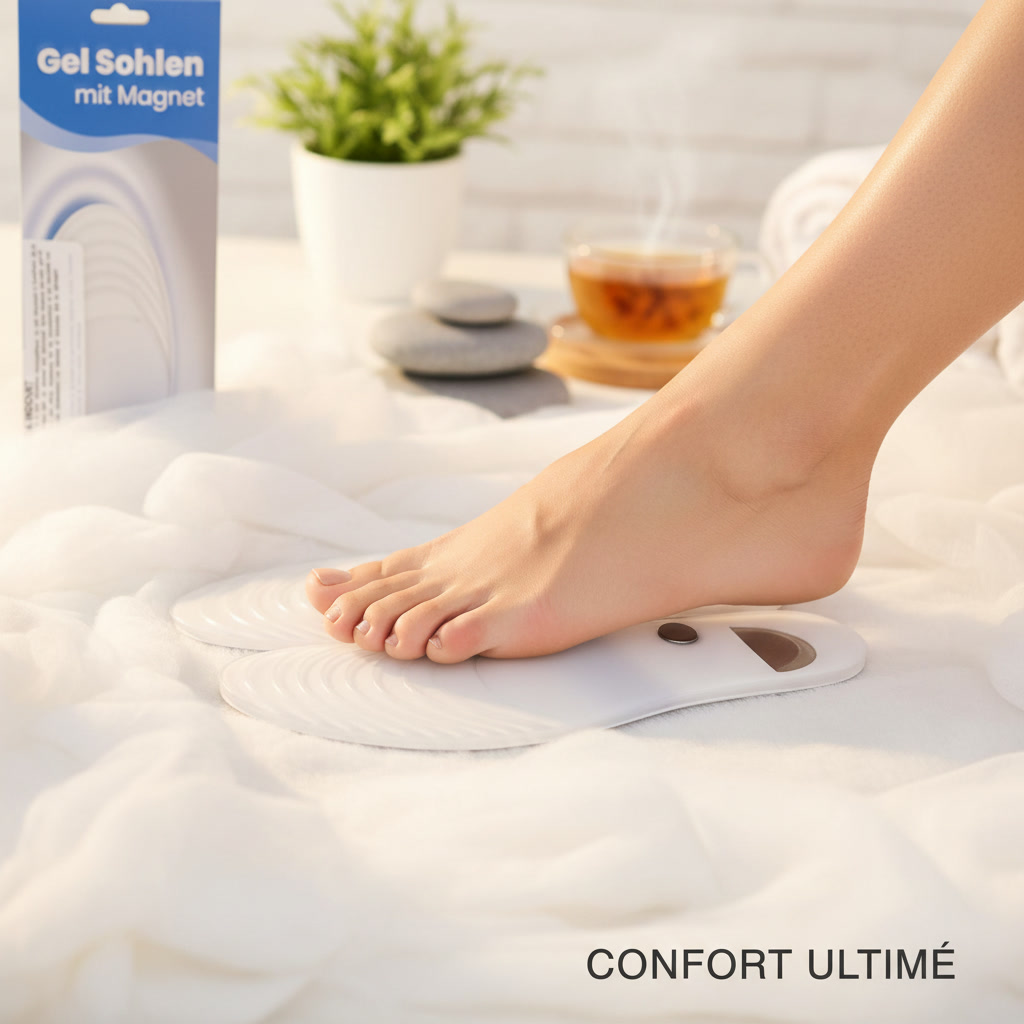 Semelles en gel avec aimant