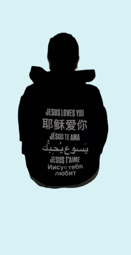 Multilingual 'Jesus Loves You' Hoodie