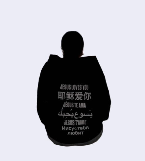 Multilingual 'Jesus Loves You' Hoodie