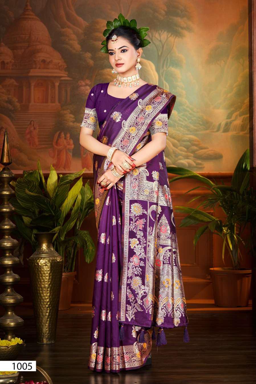 Elegant Purple Saree