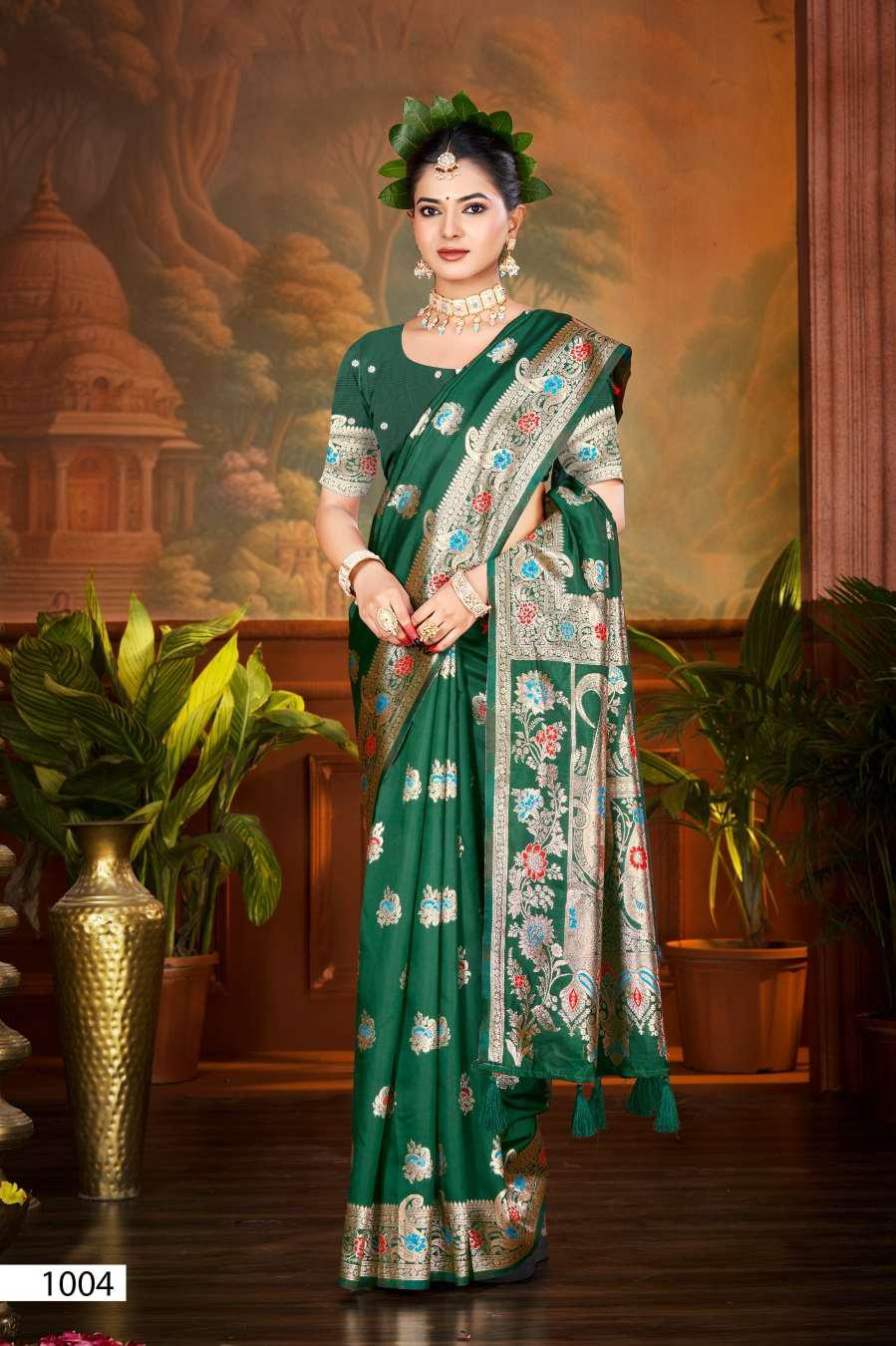 Traditional Green Silk Saree