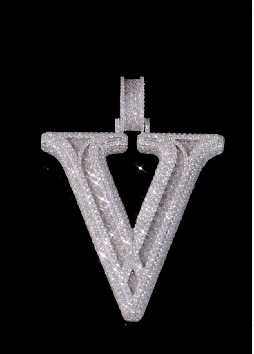 Diamond-Encrusted Pendant