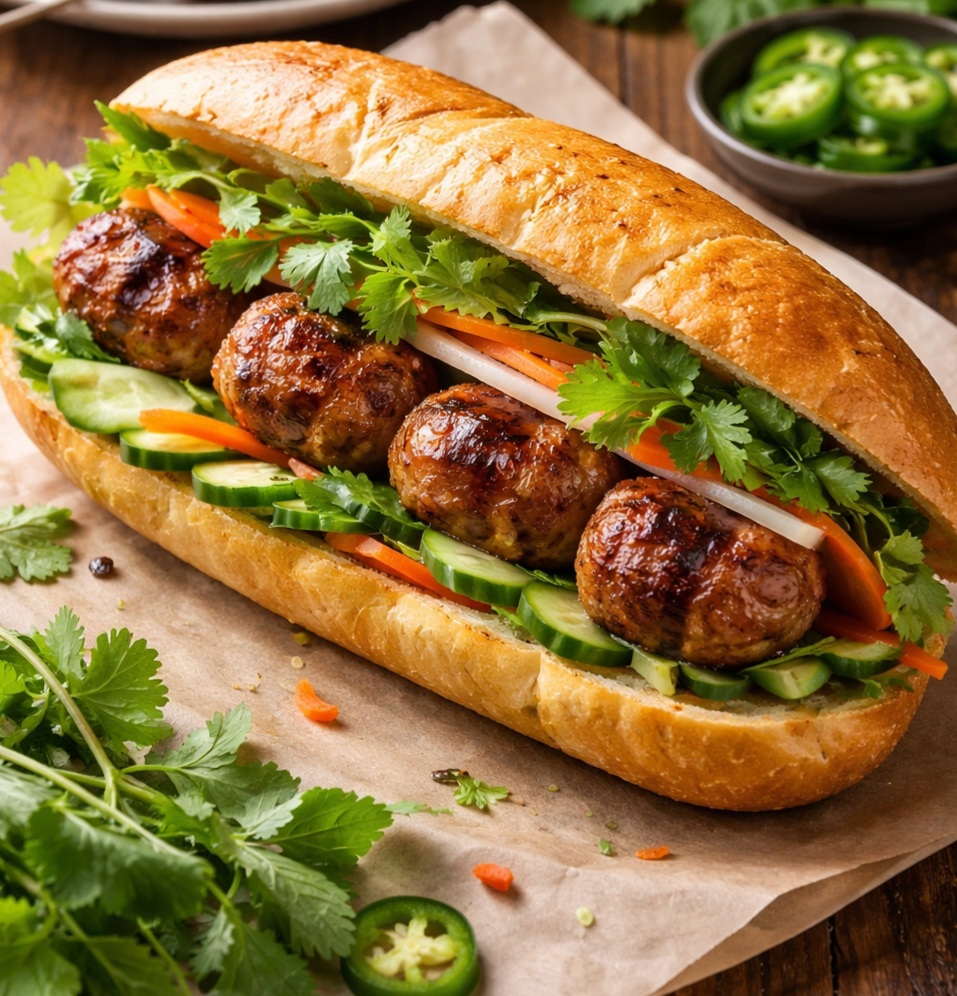 Vietnamese Banh Mi/Ground pork/$7.99/Banh Mi