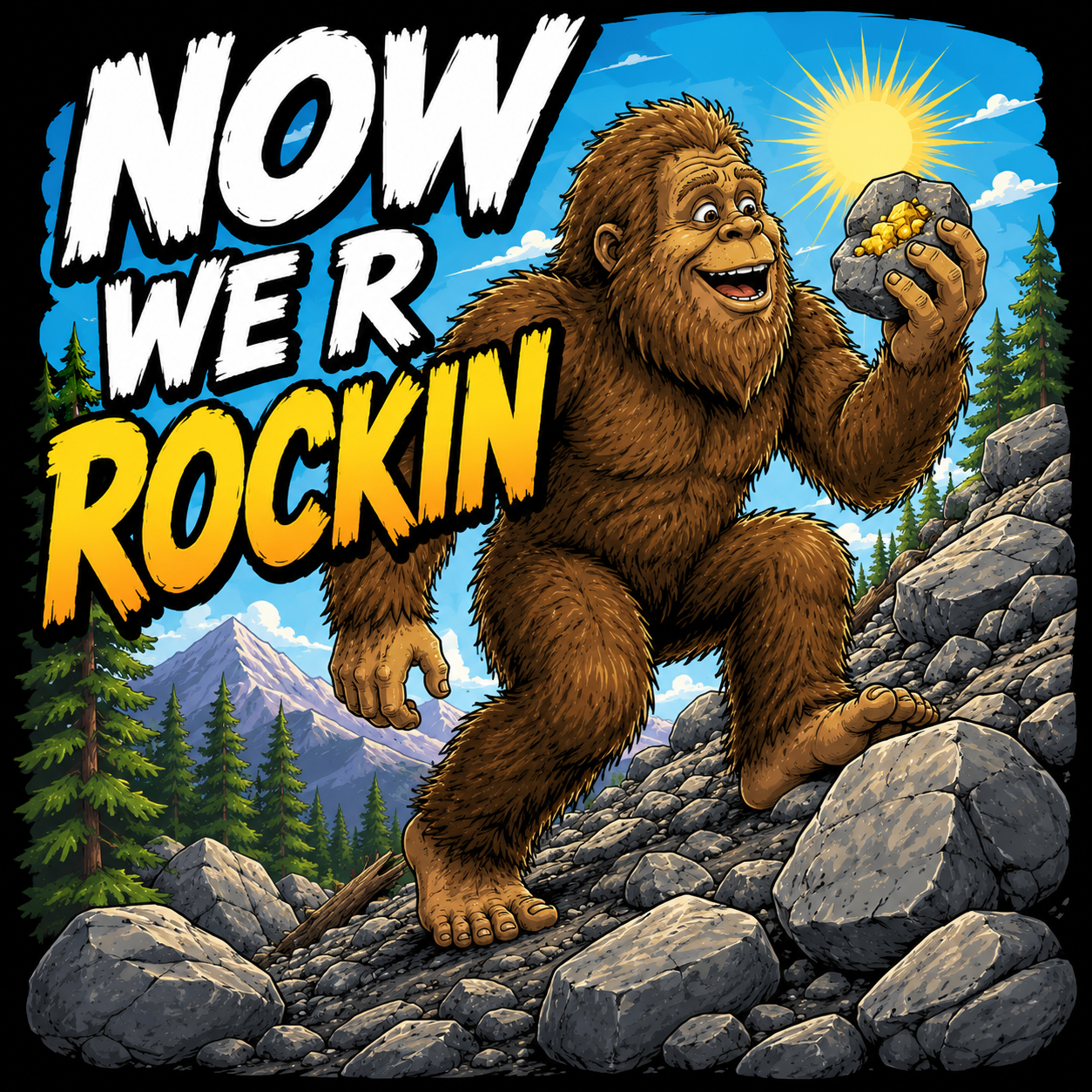 Now We R Rockin' Sasquatch T-Shirt