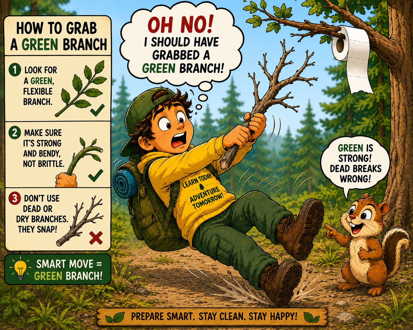 Adventure Survival Guide Poster