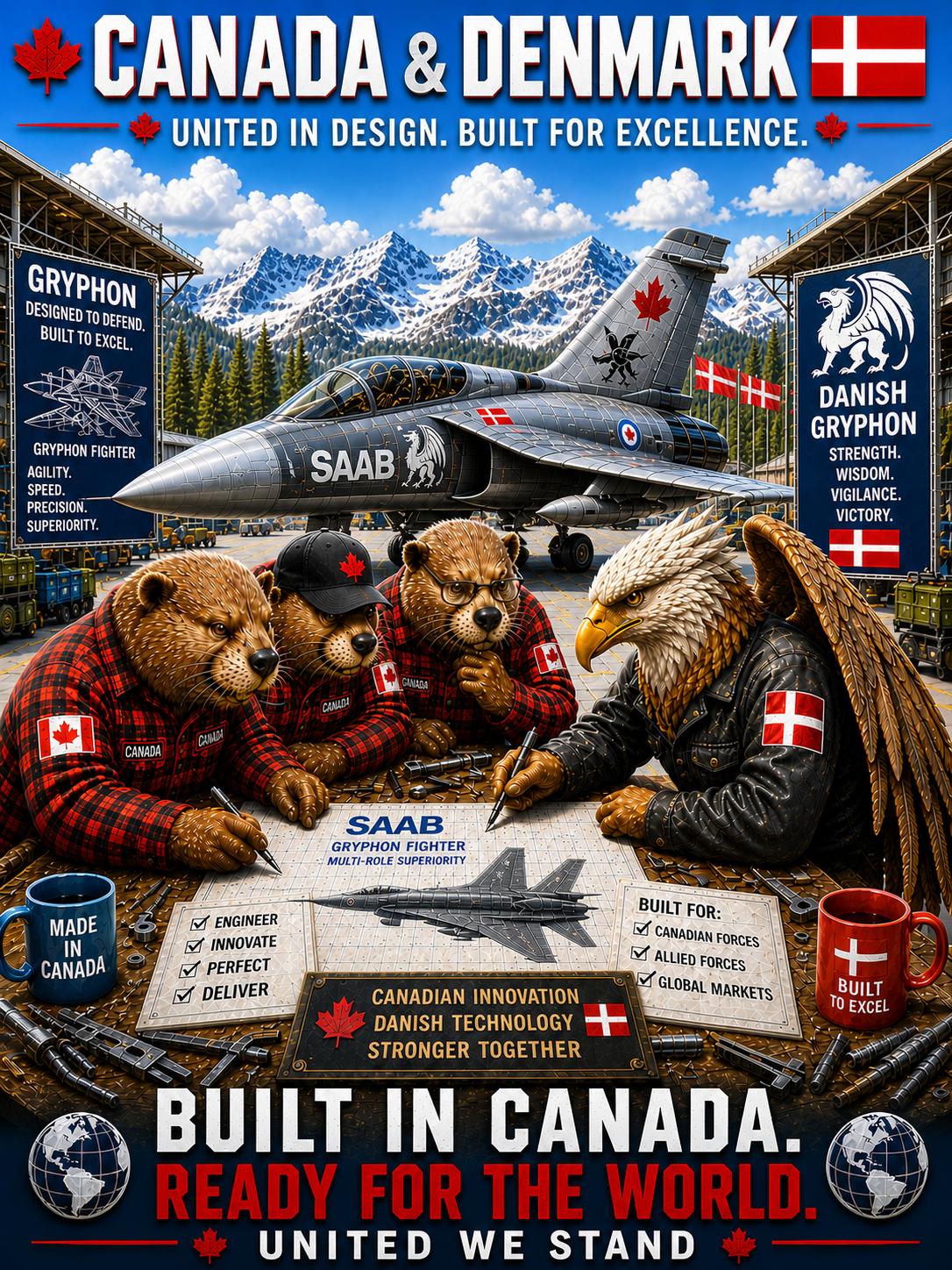 Canadian-Danish Gryphon Military Fighter Jet Collaboration