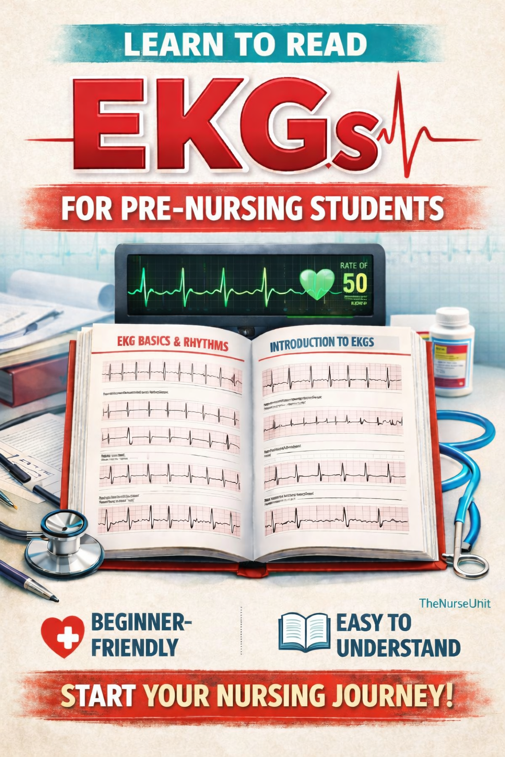 The Pre-Nursing Student's Guide to Mastering EKG's