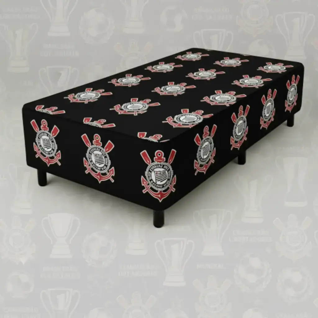 Base de Cama Box Corinthians Personalizada