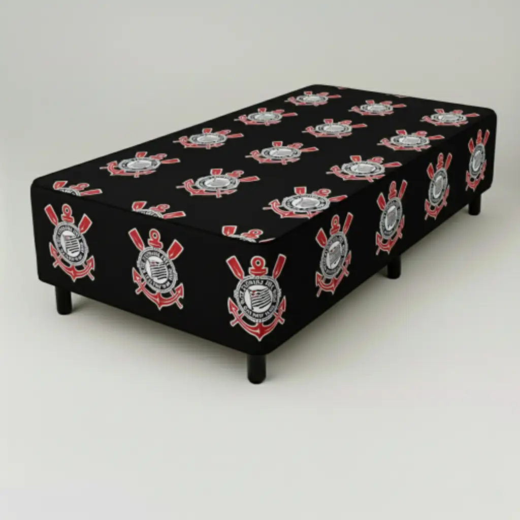 Base de Cama Box Corinthians Personalizada