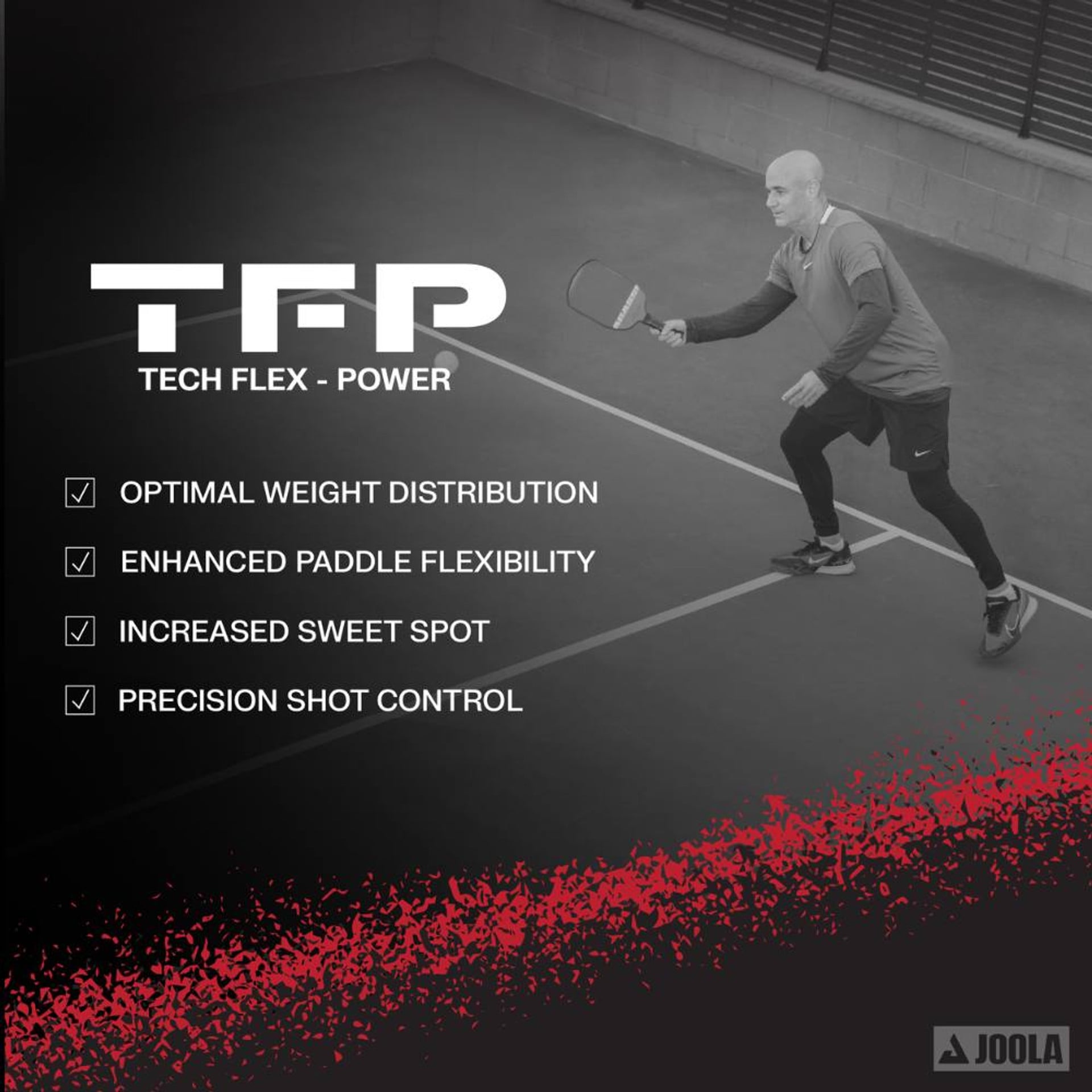 Agassi x JOOLA 16mm Pickleball Paddle