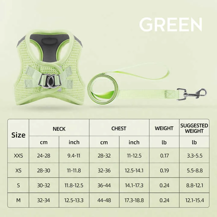 Adjustable Breathable Small Cat Harness Vest