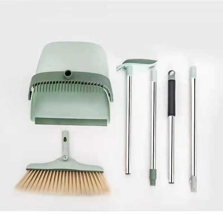 Foldable Extension Broom Dustpan Set