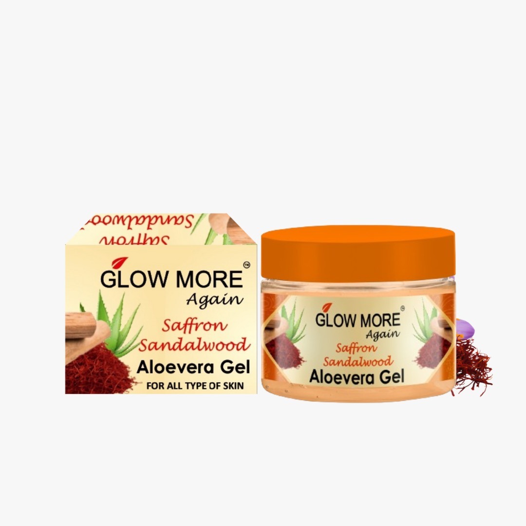 Glow More Again Saffron Sandalwood Aloevera Gel