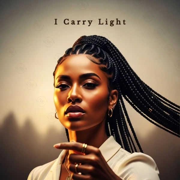 I Carry Light — Black Woman Faith Art — Digital Art Print